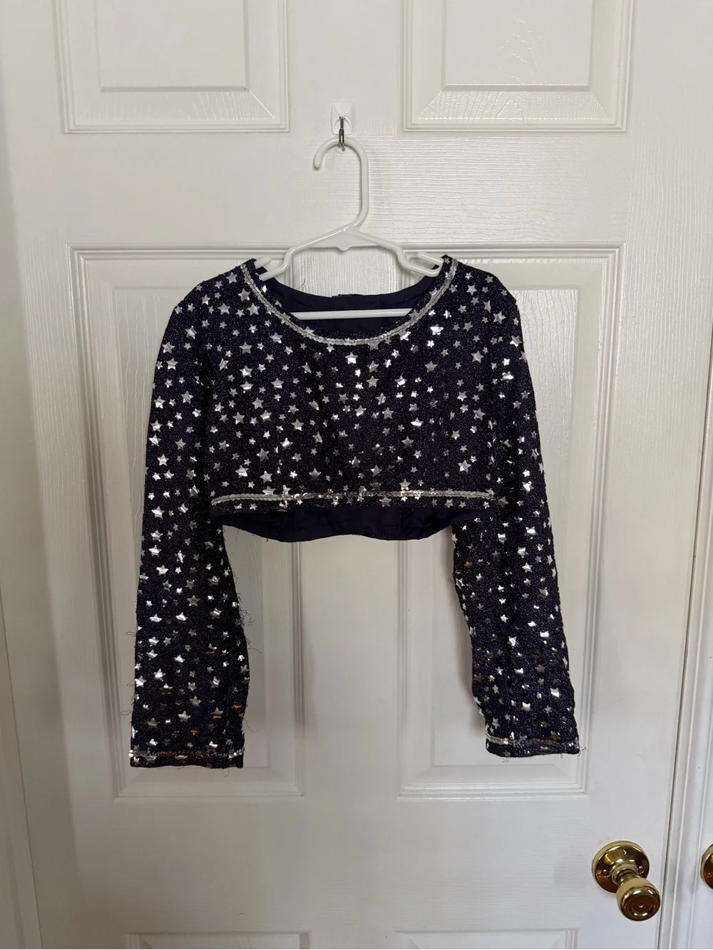 Girls Vintage Handmade Genie Costume Set 8/10 Navy Star Sparkle 3 Piece